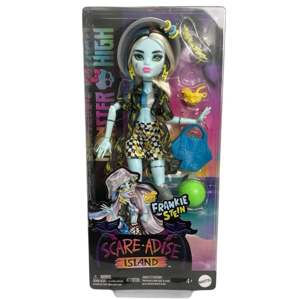 Monster High Frankie Stein Scare-Adise Island Doll NEW